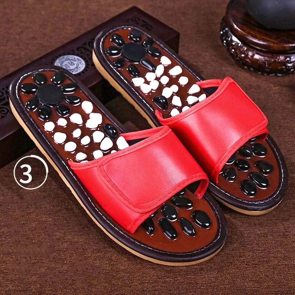 Home Massage Slippers, Foot Massage Slippers | Pebble Acupuncture Foot Massage Shoes | Home Men and Women Couple Summer Slippers