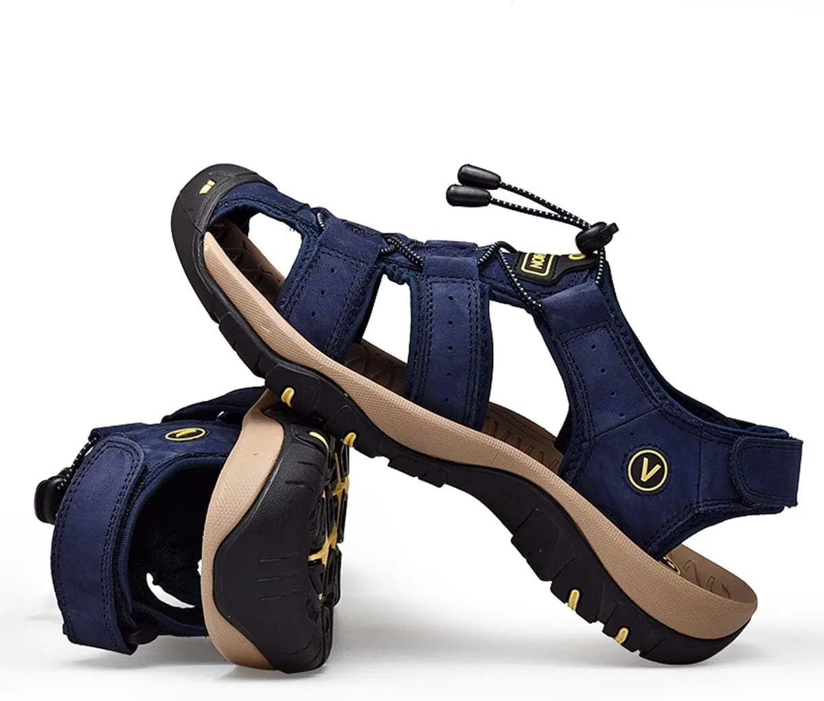 HYDLONGR Men's Women's Comfortable Outdoor Non-Slip Open-Toed Sports Sandals Wading Beach shoes Athletic Lightweight Hiking Sandals