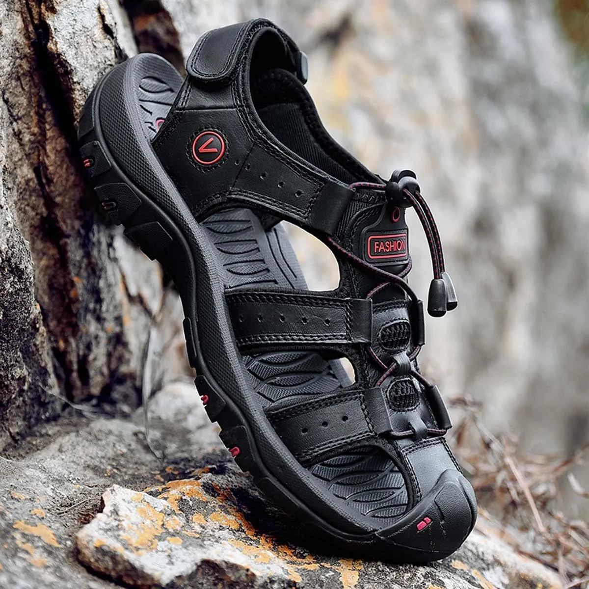 HYDLONGR Men's Women's Comfortable Outdoor Non-Slip Open-Toed Sports Sandals Wading Beach shoes Athletic Lightweight Hiking Sandals
