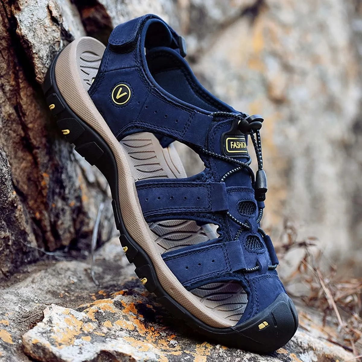 HYDLONGR Men's Women's Comfortable Outdoor Non-Slip Open-Toed Sports Sandals Wading Beach shoes Athletic Lightweight Hiking Sandals