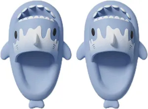 Ice Cream Shark Slides, Cute Cartoon 3D Cloud Shark House Slippers Shoes Sandals For Women Men
