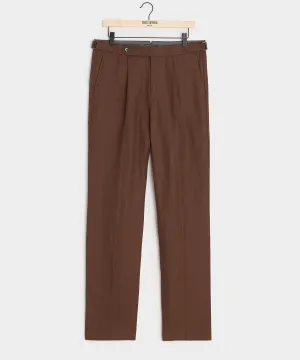 Irish Linen Side Tab Trouser