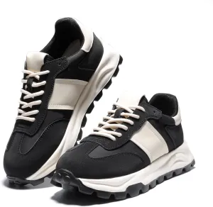 IXU Womens Sneakers Fashion Lightweight Tennis Sneakers for Women Fashion Walking Leather Suede Lace Up Non-Slip Casual Womens Shoes Comfortable Shoes