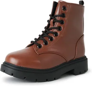 J. Adams Harley Combat Boot - Casual Outdoors Slip On Lace Up Ankle Bootie