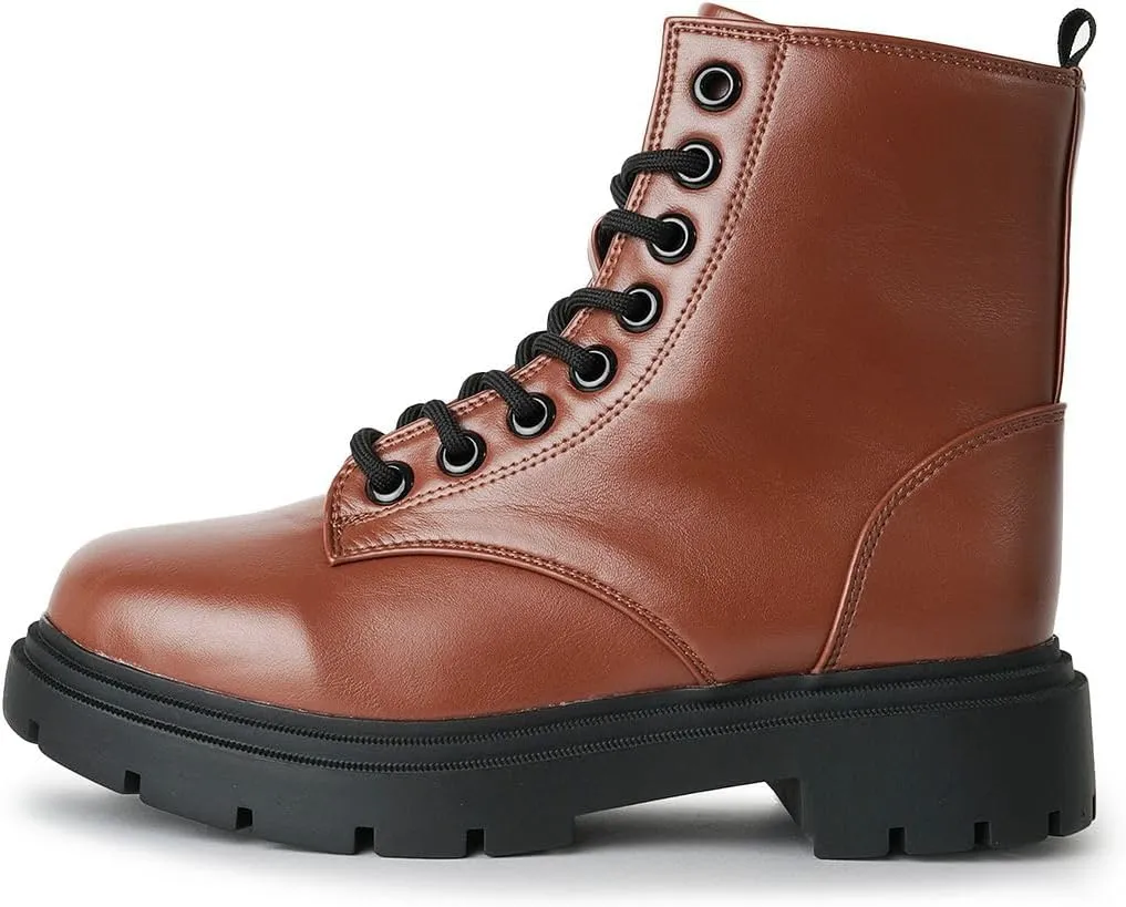 J. Adams Harley Combat Boot - Casual Outdoors Slip On Lace Up Ankle Bootie