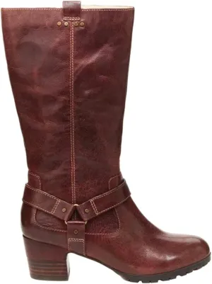 Jambu Womens Autumn Tall Zippered Casual Boots Mid Calf Mid Heel 2-3" - Black
