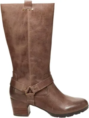 Jambu Womens Autumn Tall Zippered Casual Boots Mid Calf Mid Heel 2-3" - Black