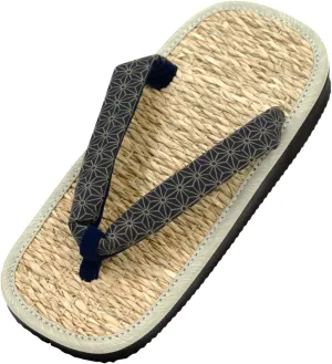 Japanese zouri sandals mushiro navy setta zori flip-flops costume house yard kendo [Made in Japan]