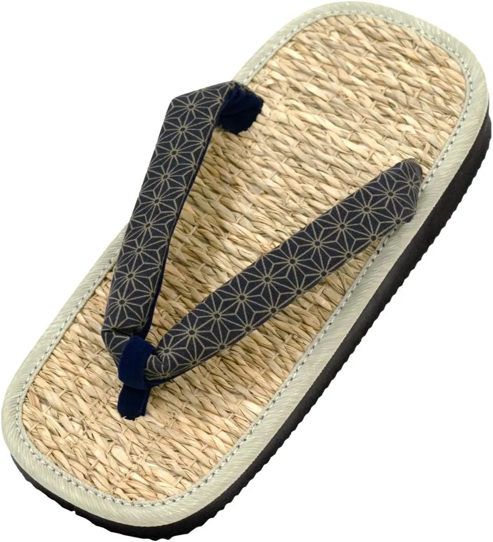Japanese zouri sandals mushiro navy setta zori flip-flops costume house yard kendo [Made in Japan]