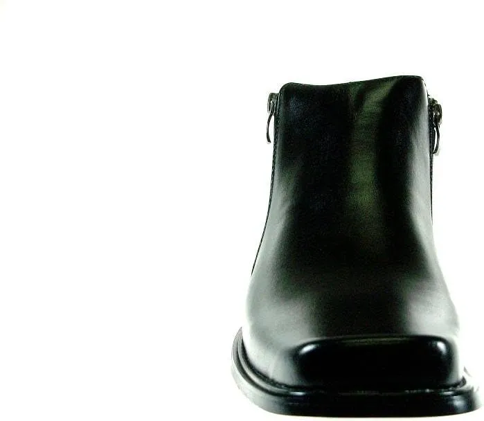 Jazamé Men's 38307 Ankle High Double Zipped Classic Dress Boots for Men Botas Bota