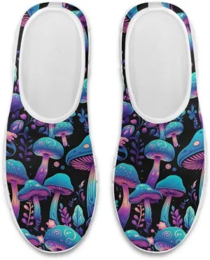 Jeiento Slip-On Loafers for Women Mushroom Walking Flat Shoes Anti-Skid Casual Shoes