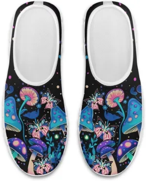 Jeiento Slip-On Loafers for Women Mushroom Walking Flat Shoes Anti-Skid Casual Shoes