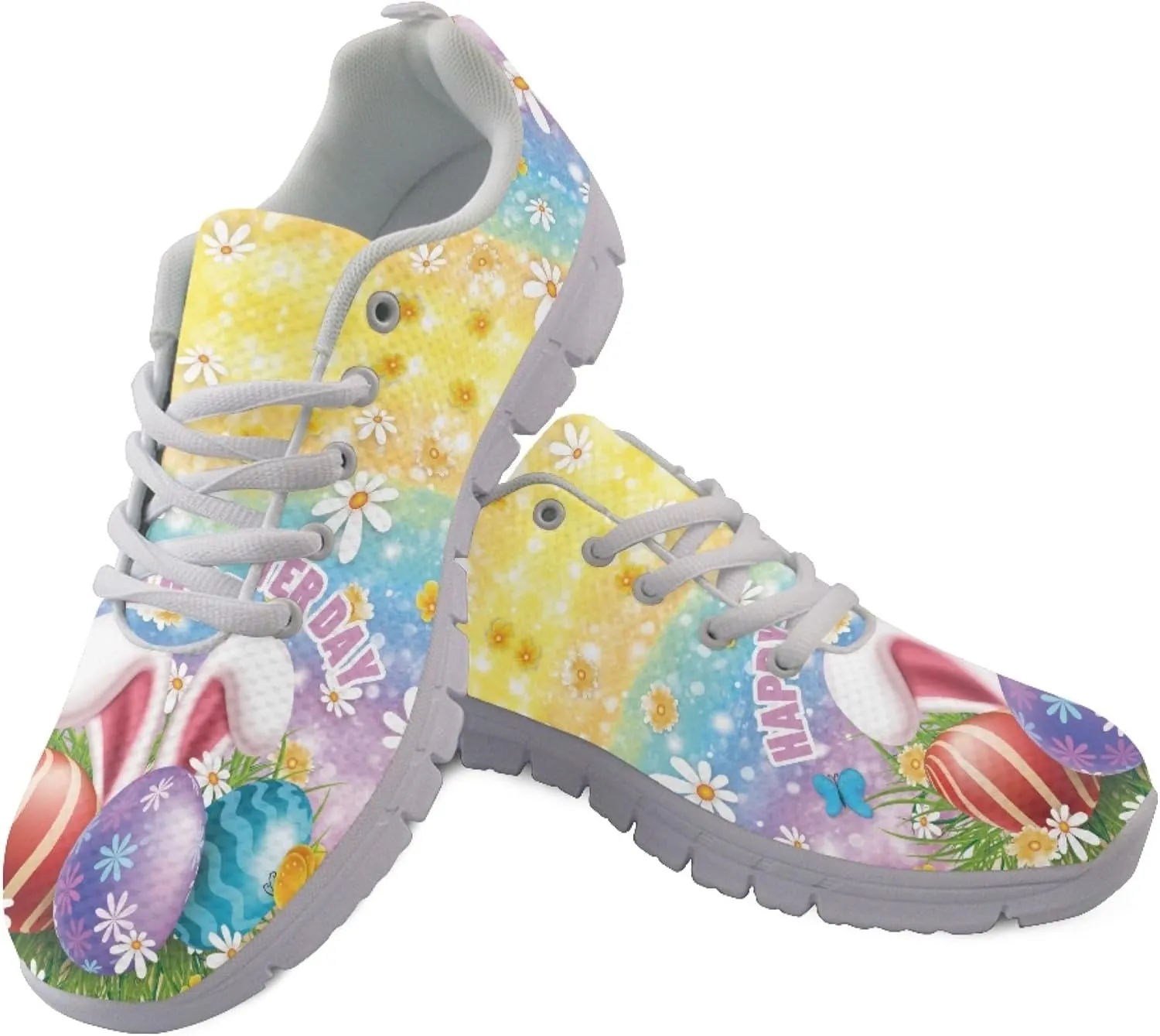 Jeiento Women Trainers Sports Running Shoes Causal Travel Walking Flat Shoe Lace-up Breathable for Lady Teenager Girls