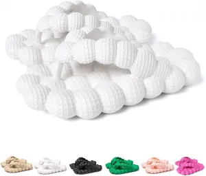 Jfxgjuv Bubble Flip Flops for Women Men Spa Massage Non-Slip Shower Super Soft EVA Indoor Outdoor Slippers Bubble Sandals
