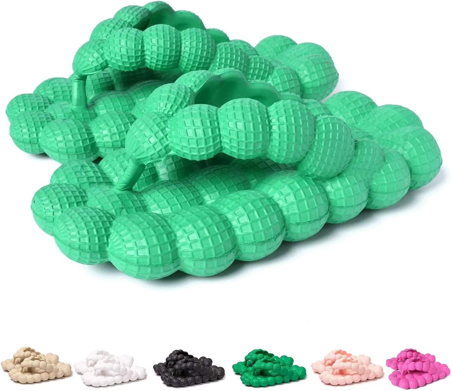 Jfxgjuv Bubble Flip Flops for Women Men Spa Massage Non-Slip Shower Super Soft EVA Indoor Outdoor Slippers Bubble Sandals