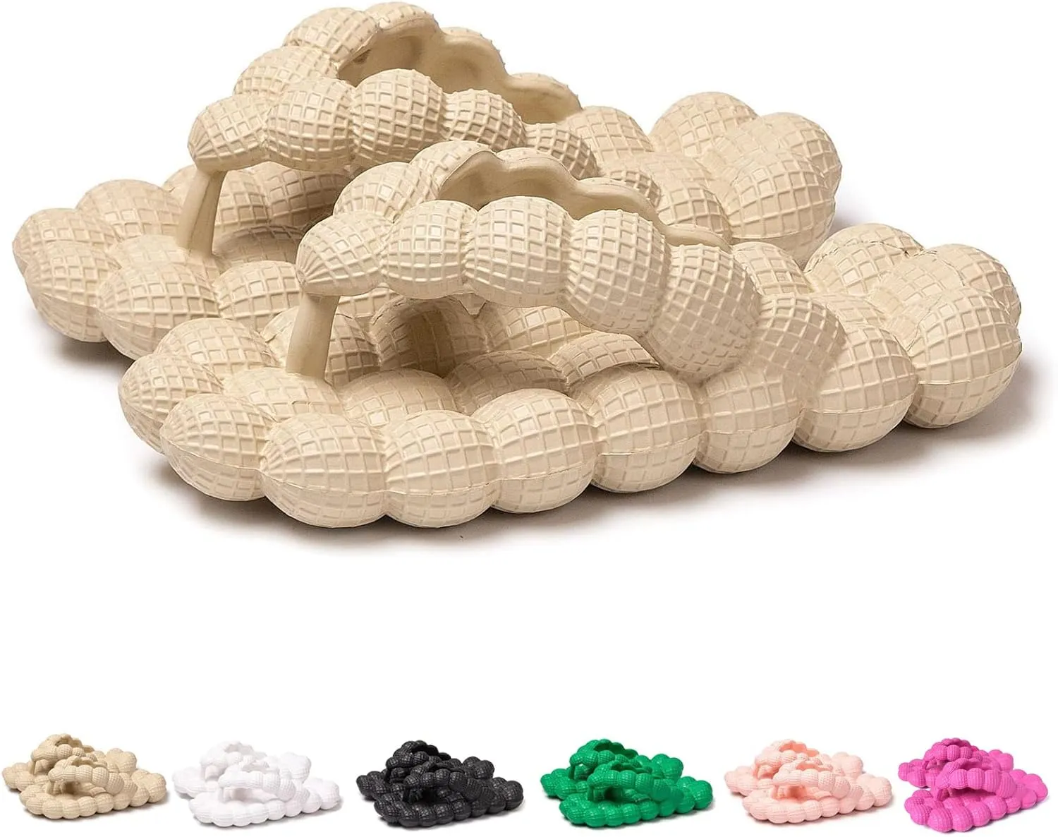 Jfxgjuv Bubble Flip Flops for Women Men Spa Massage Non-Slip Shower Super Soft EVA Indoor Outdoor Slippers Bubble Sandals