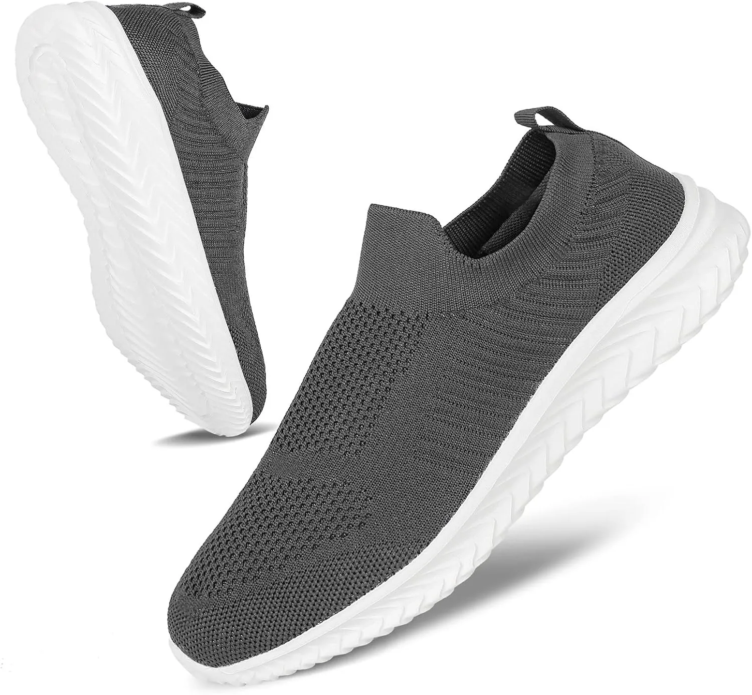 JIAFO Mens Shoes Walking Shoes for Men Mens Slip On Shoes Sneakers for Men, Casual Athletic Running, Lightweight Breathable Mesh Knit