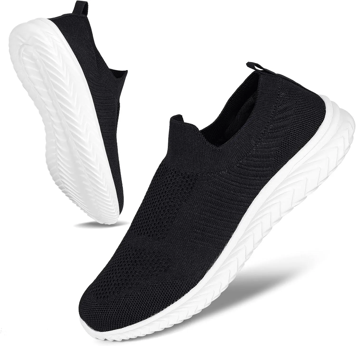JIAFO Mens Shoes Walking Shoes for Men Mens Slip On Shoes Sneakers for Men, Casual Athletic Running, Lightweight Breathable Mesh Knit