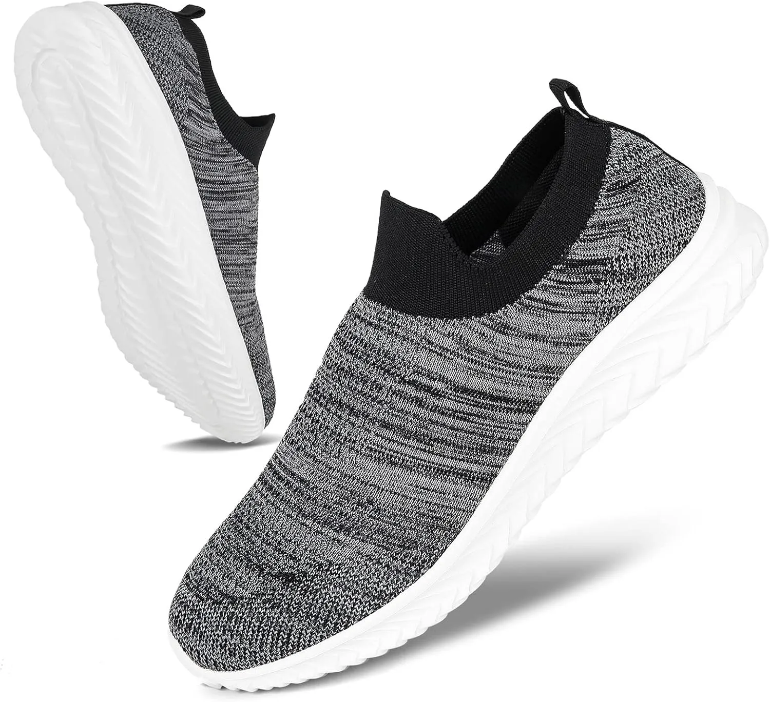 JIAFO Mens Shoes Walking Shoes for Men Mens Slip On Shoes Sneakers for Men, Casual Athletic Running, Lightweight Breathable Mesh Knit