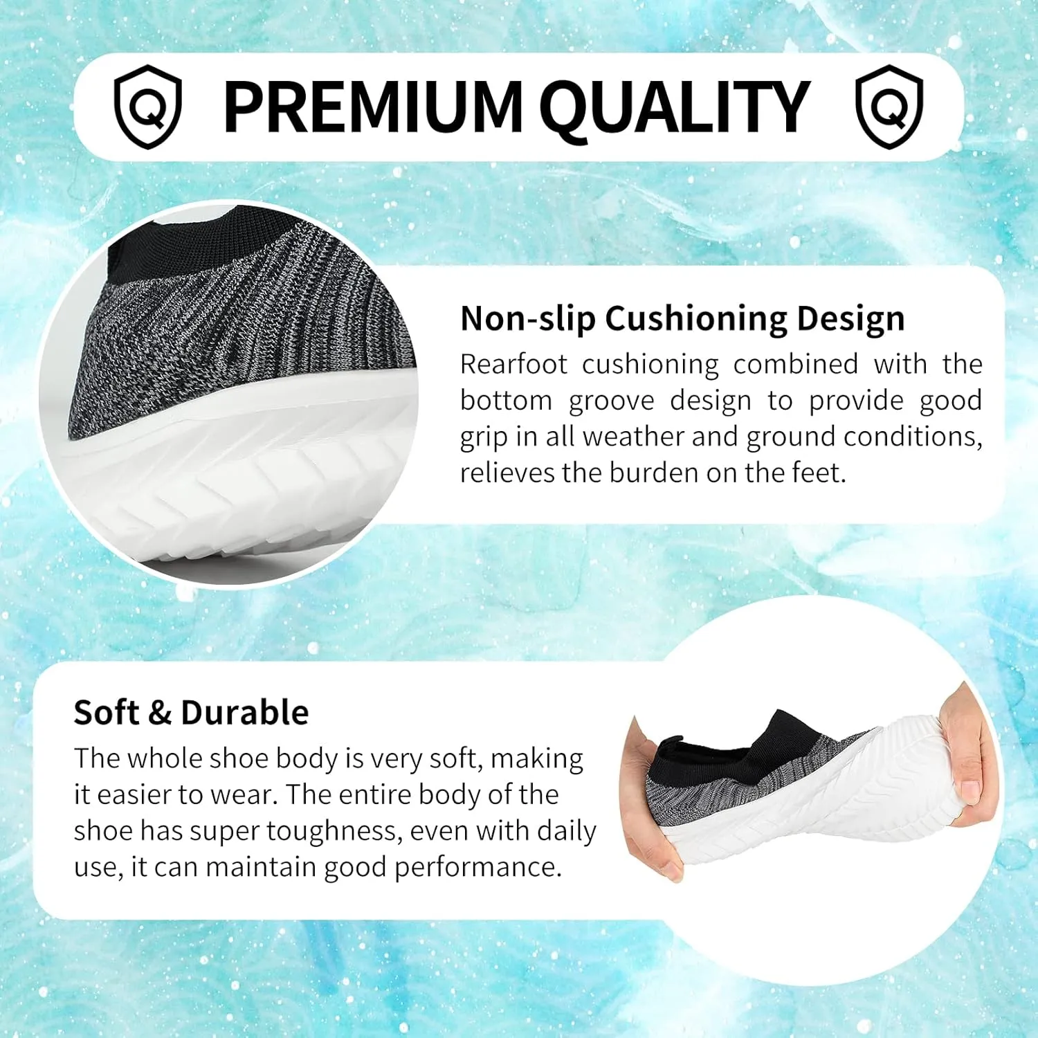 JIAFO Mens Shoes Walking Shoes for Men Mens Slip On Shoes Sneakers for Men, Casual Athletic Running, Lightweight Breathable Mesh Knit