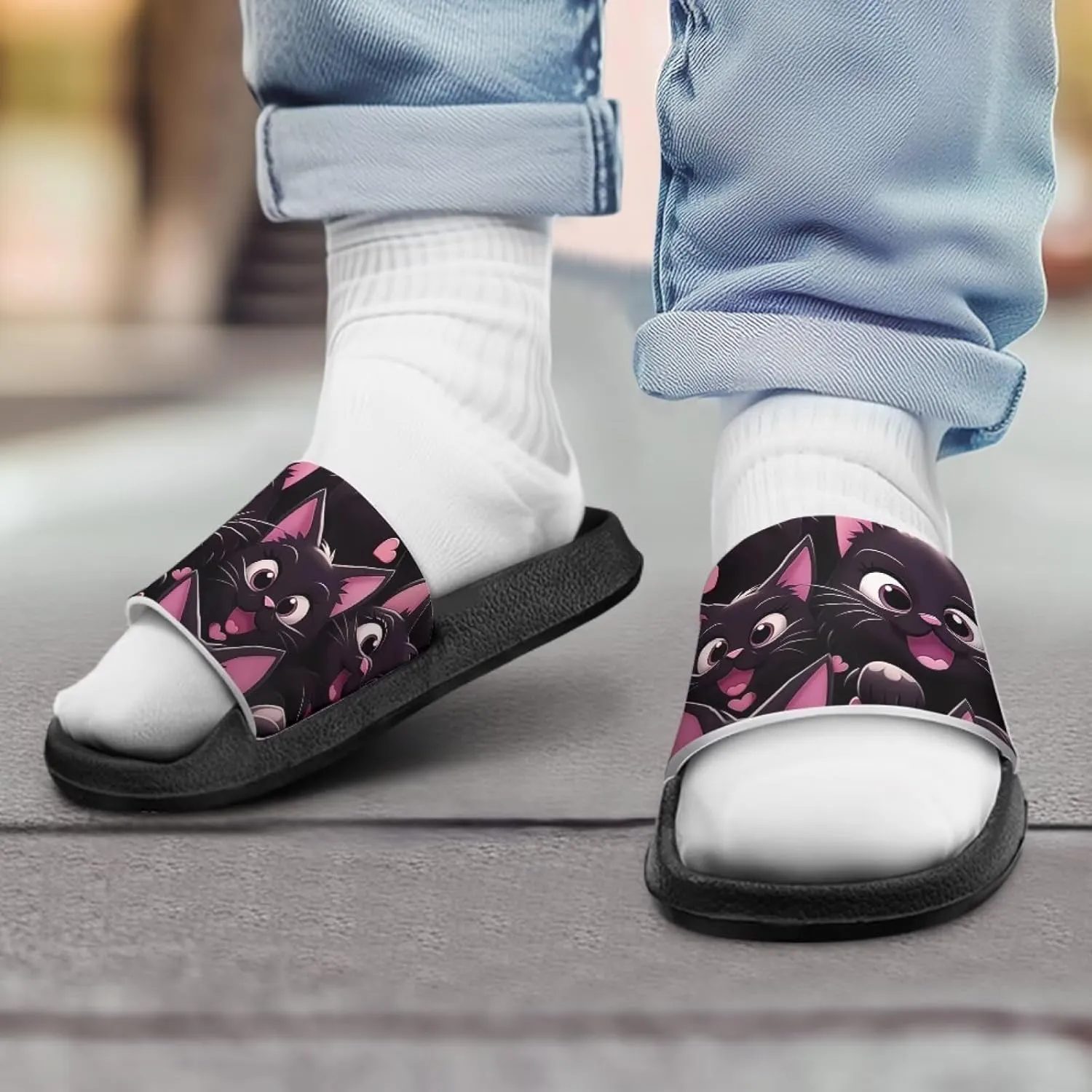 JoyLamoria Animals Design Sandals House Slides Kids Cloud Slippers Cushioned Non Slip Indoor Outdoor Lightweight Open Toe Comfy