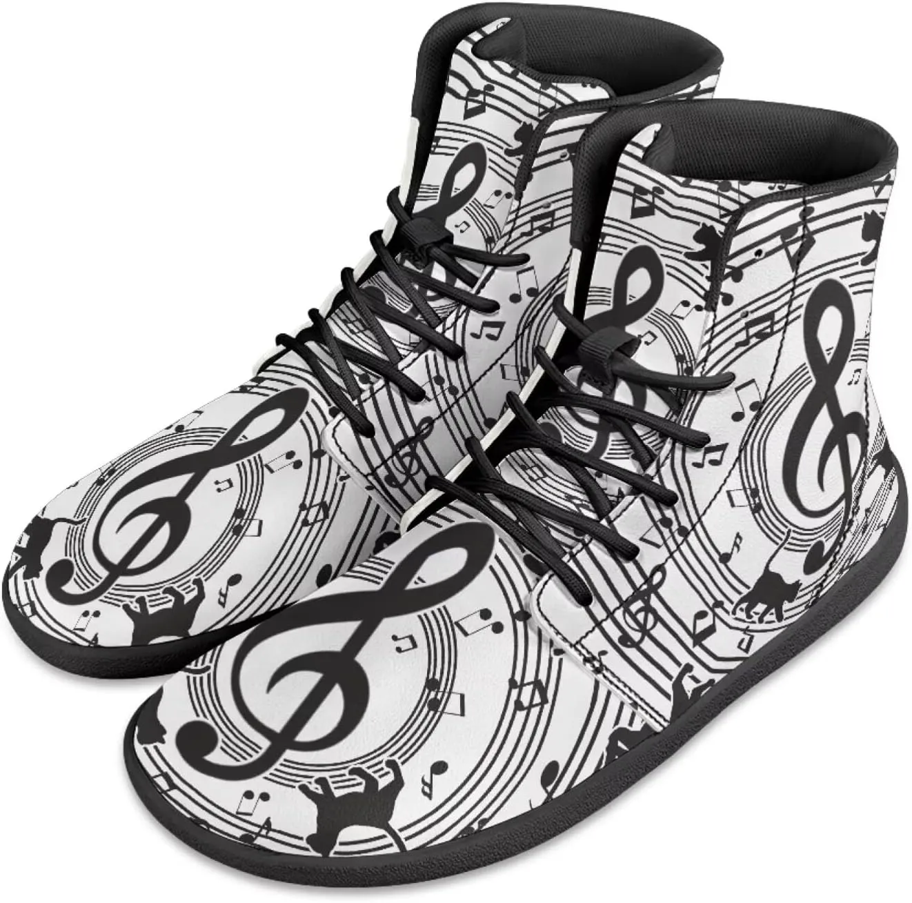 JoyLamoria Skull Rose High Top Sneakers Women Leather Causal Lace Shoes Fashion 2025 Walking Tennis Dress Shoe