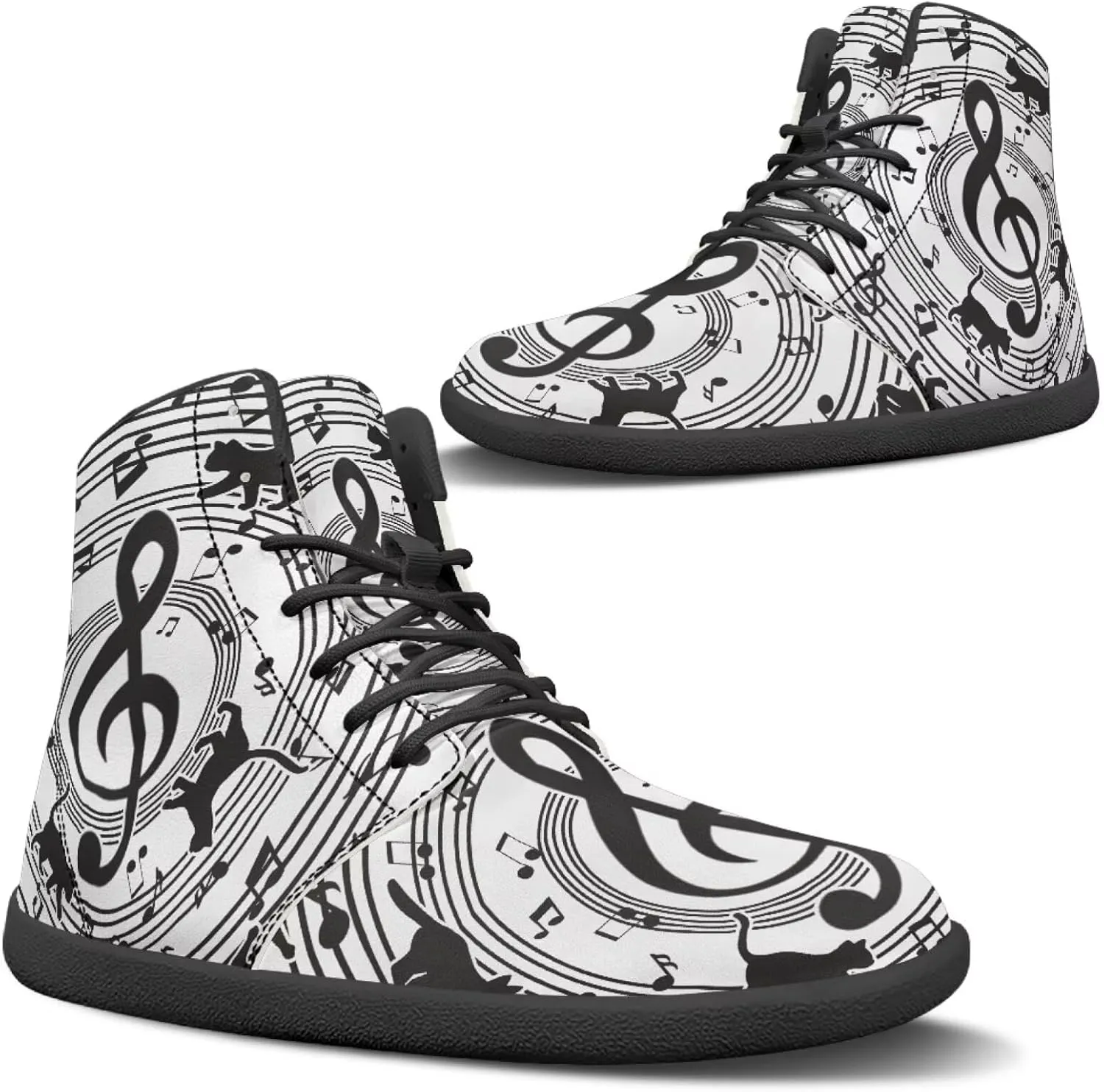 JoyLamoria Skull Rose High Top Sneakers Women Leather Causal Lace Shoes Fashion 2025 Walking Tennis Dress Shoe