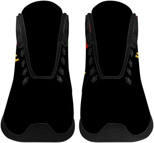 Juneteenth Shoes for Men Women African High Top Sneakers Casual Shoes Gifts for Dad Mom