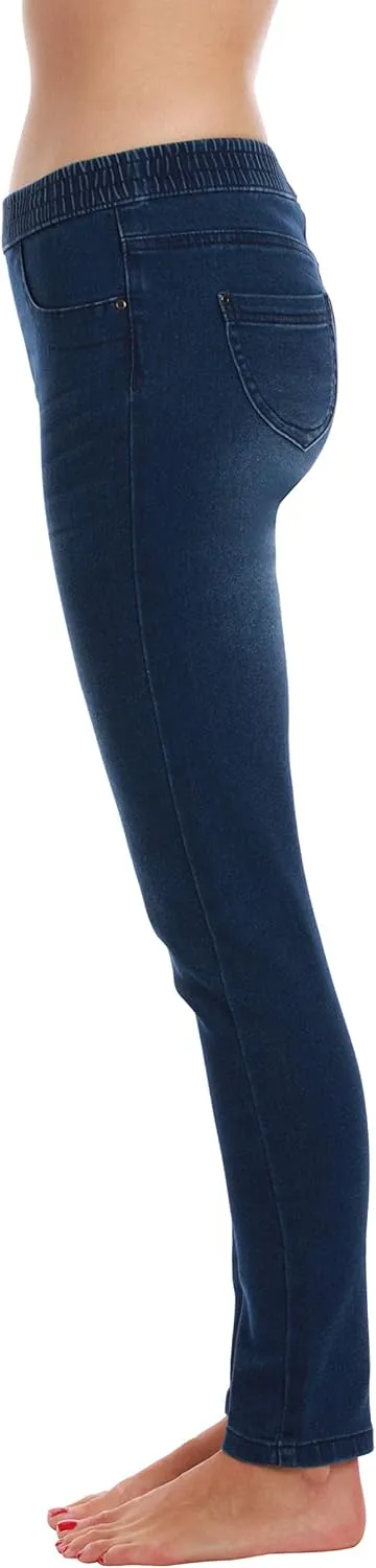 Just Love Denim Jeggings for Women with Pockets Comfortable Stretch Jeans Leggings