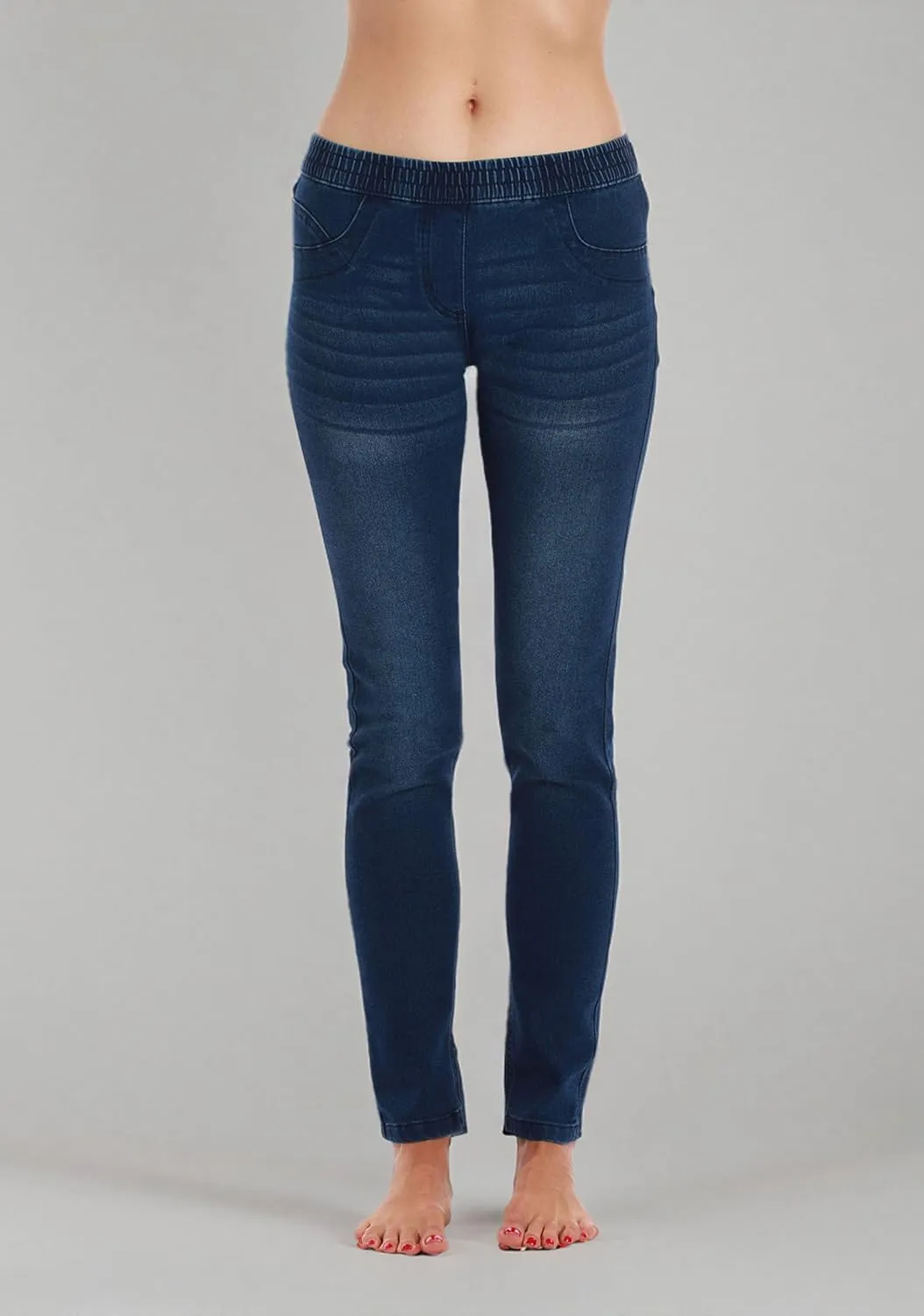 Just Love Denim Jeggings for Women with Pockets Comfortable Stretch Jeans Leggings