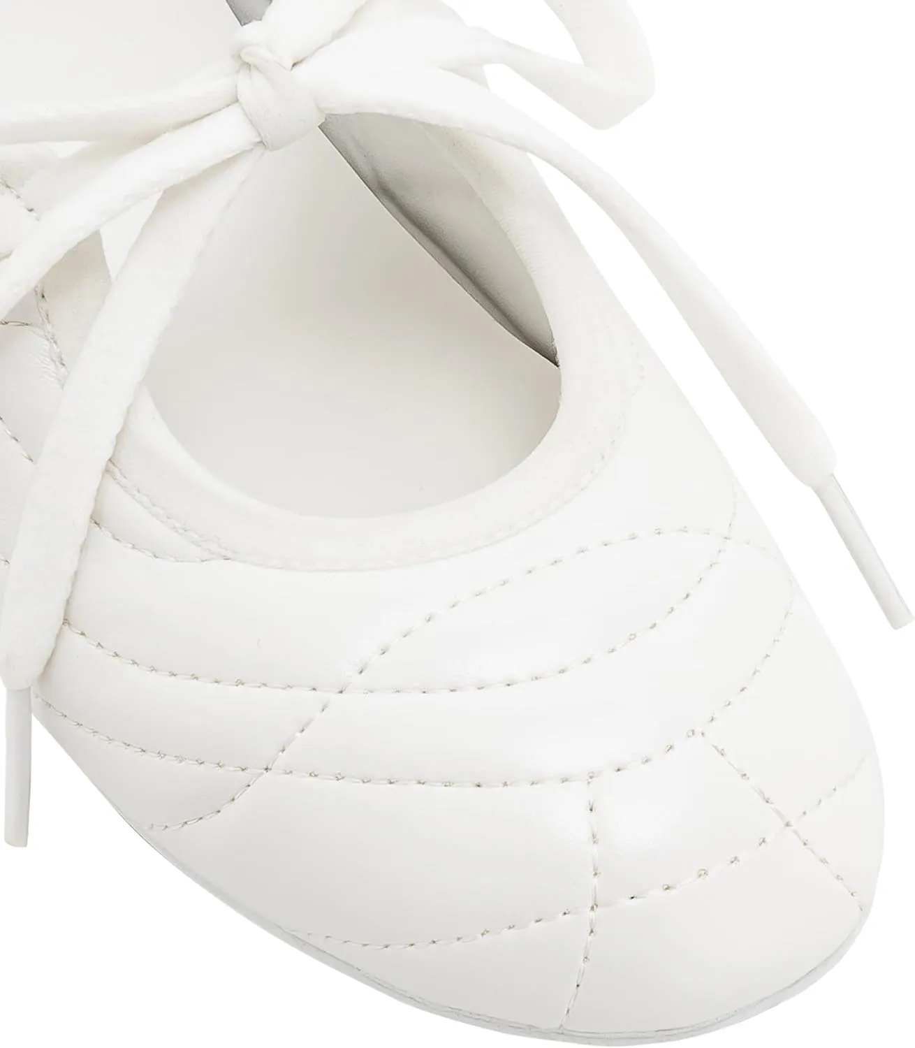JW PEI Women's Erika Topstitching lace-up Ballet Flats