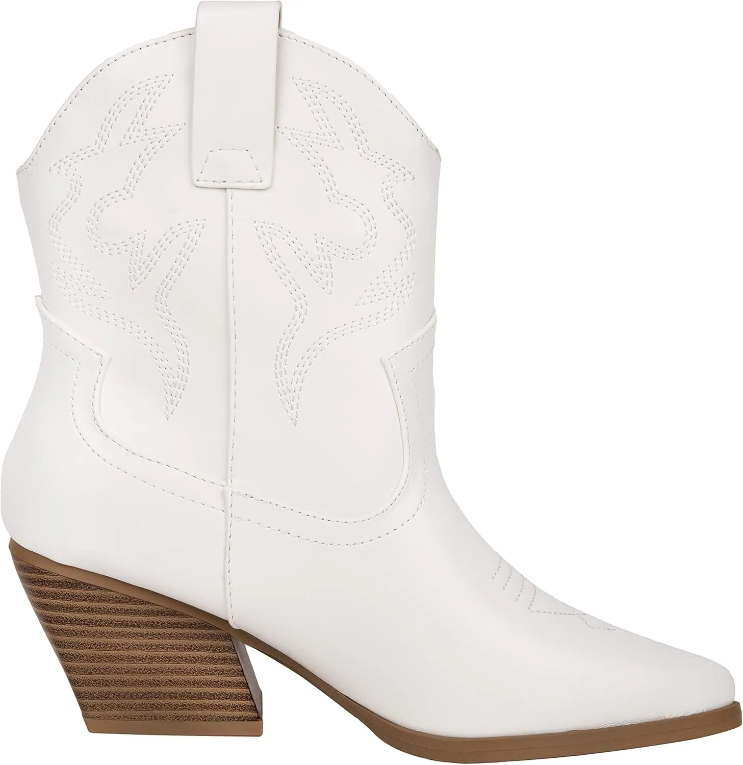 KAYDAY Womens Cowboy Boots Western Ankle Pointed Toe Short Cowgirl Booties MORLEY