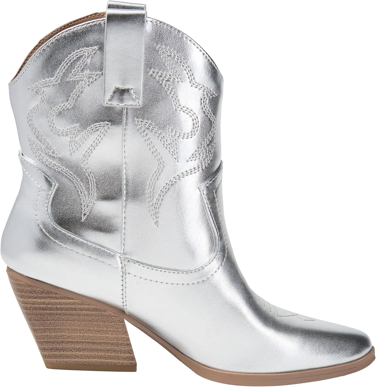 KAYDAY Womens Cowboy Boots Western Ankle Pointed Toe Short Cowgirl Booties MORLEY