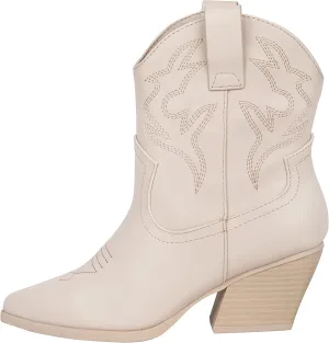KAYDAY Womens Cowboy Boots Western Ankle Pointed Toe Short Cowgirl Booties MORLEY