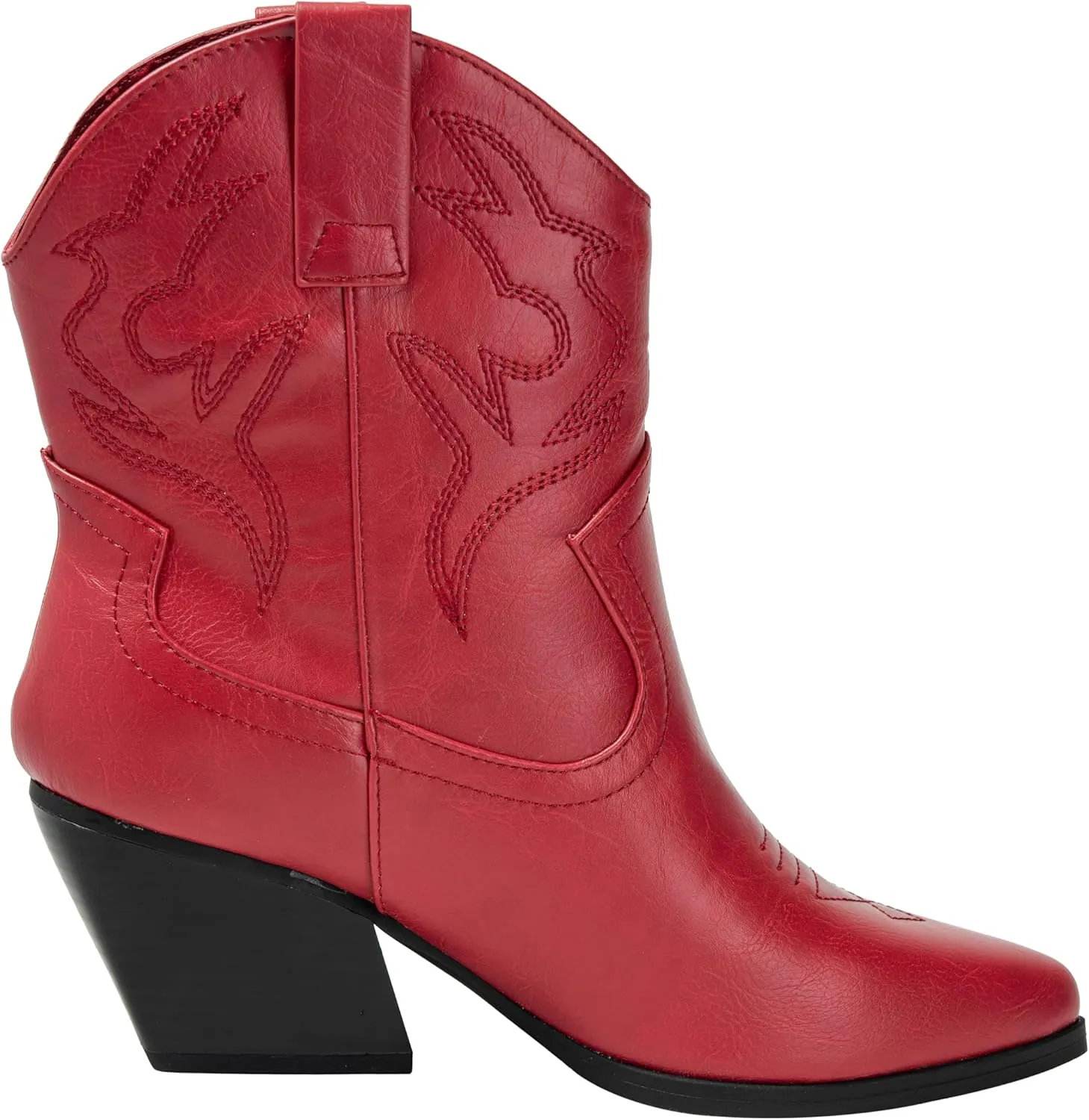 KAYDAY Womens Cowboy Boots Western Ankle Pointed Toe Short Cowgirl Booties MORLEY