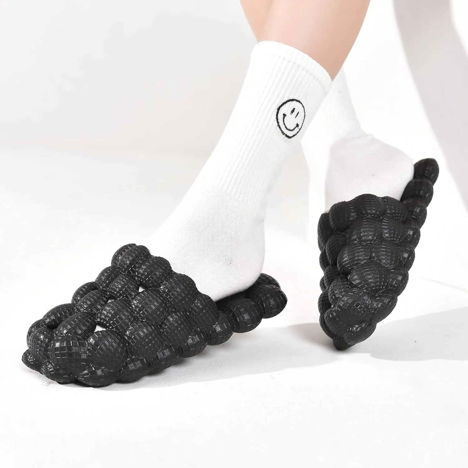 Kids Bubble Slides Golf Ball Shoes, Boys Girls Funny Lychee Massage Bubble Slippers, Non-Slip Thick Sole House Slippers Shower Sandals