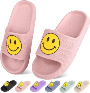 Kids Cloud Slides丨Pillow Sandals for Boys Girls丨Quick Drying Bathroom Shower Sandals丨Summer Beach Pool Slippers| Thick Sole Non-Slip