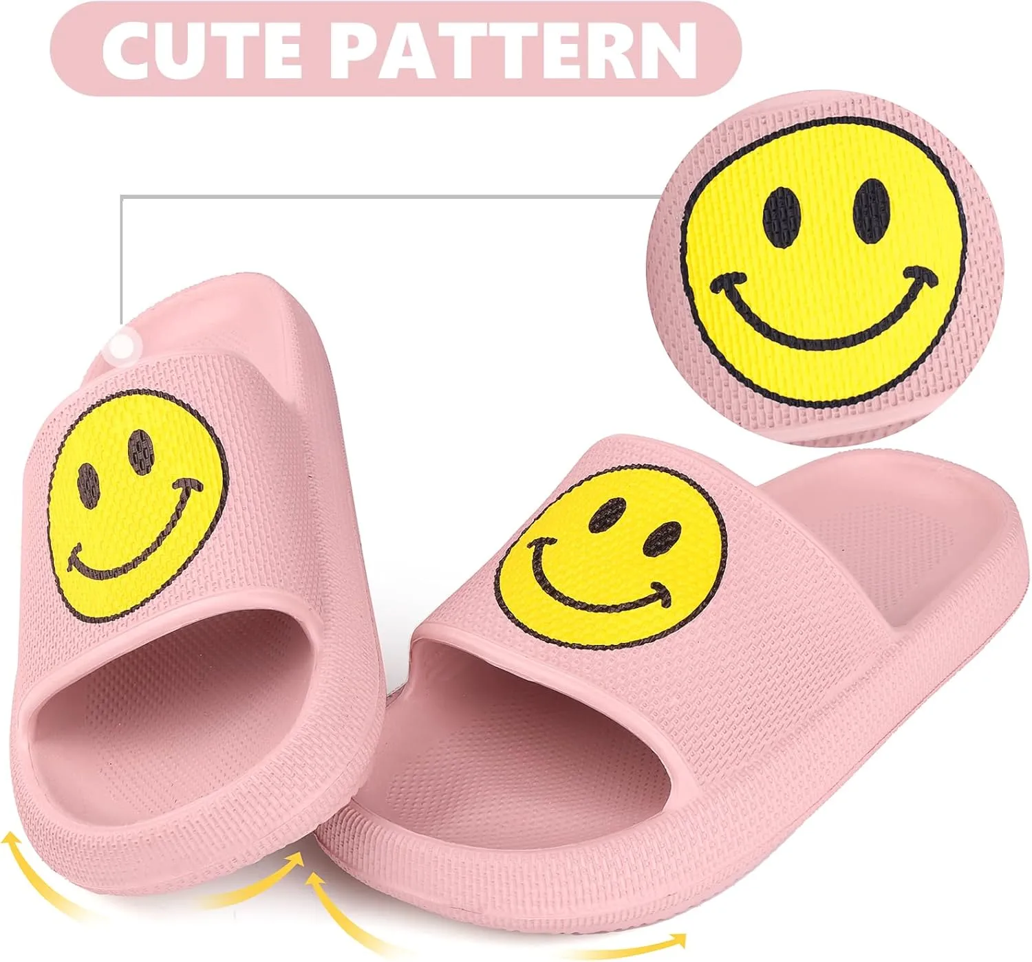 Kids Cloud Slides丨Pillow Sandals for Boys Girls丨Quick Drying Bathroom Shower Sandals丨Summer Beach Pool Slippers| Thick Sole Non-Slip