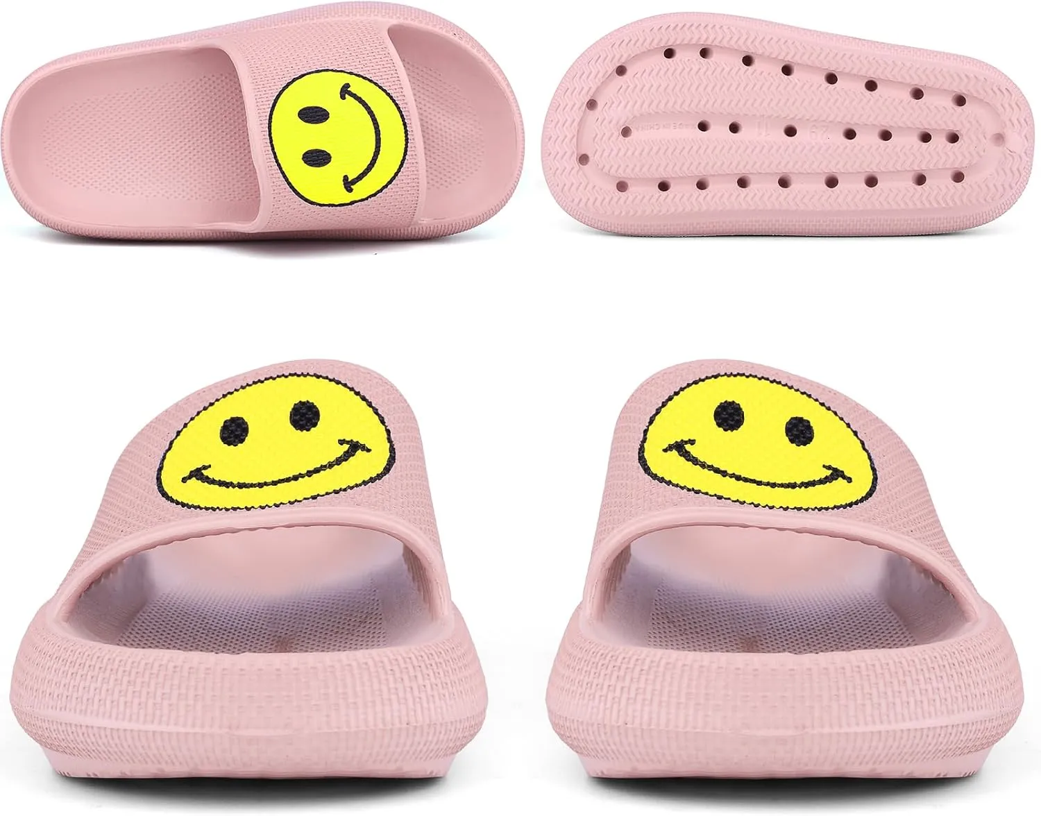Kids Cloud Slides丨Pillow Sandals for Boys Girls丨Quick Drying Bathroom Shower Sandals丨Summer Beach Pool Slippers| Thick Sole Non-Slip