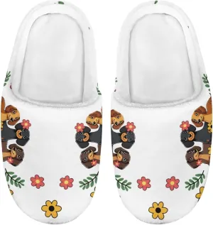 Kids Fuzzy Home Slipper Warm Soft Indoor Bedroom Slippers Winter Comfort Non-Slip Outdoor Slippers for Toddler Boys GirlsLittle kids US 9-15