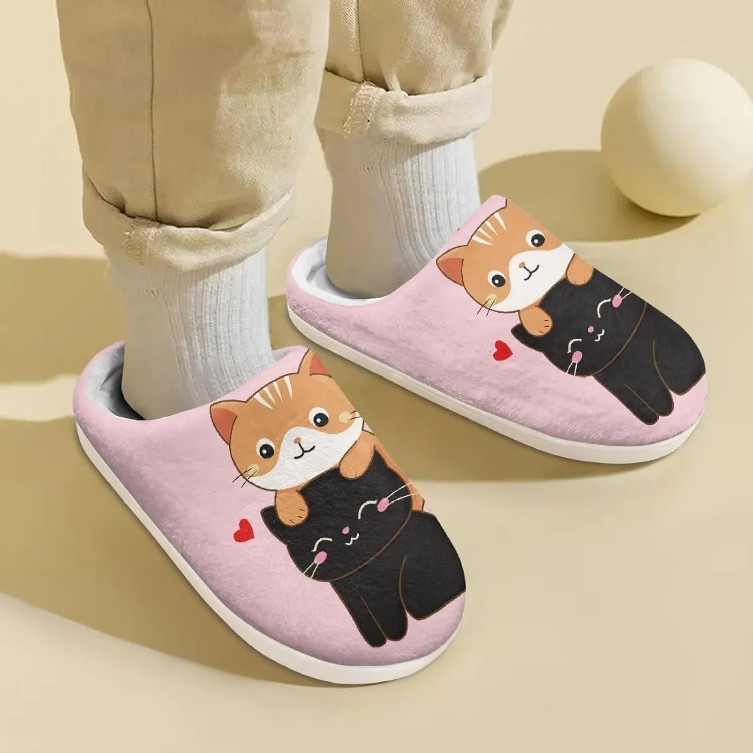 Kids Fuzzy Home Slipper Warm Soft Indoor Bedroom Slippers Winter Comfort Non-Slip Outdoor Slippers for Toddler Boys GirlsLittle kids US 9-15