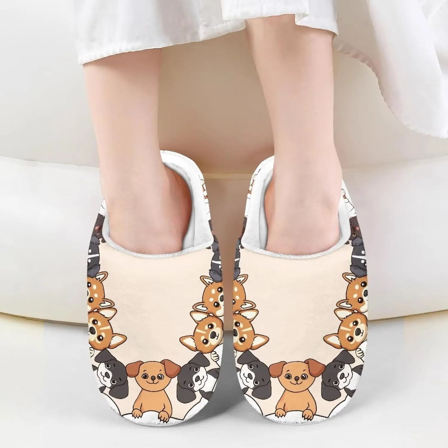 Kids Fuzzy Home Slipper Warm Soft Indoor Bedroom Slippers Winter Comfort Non-Slip Outdoor Slippers for Toddler Boys GirlsLittle kids US 9-15