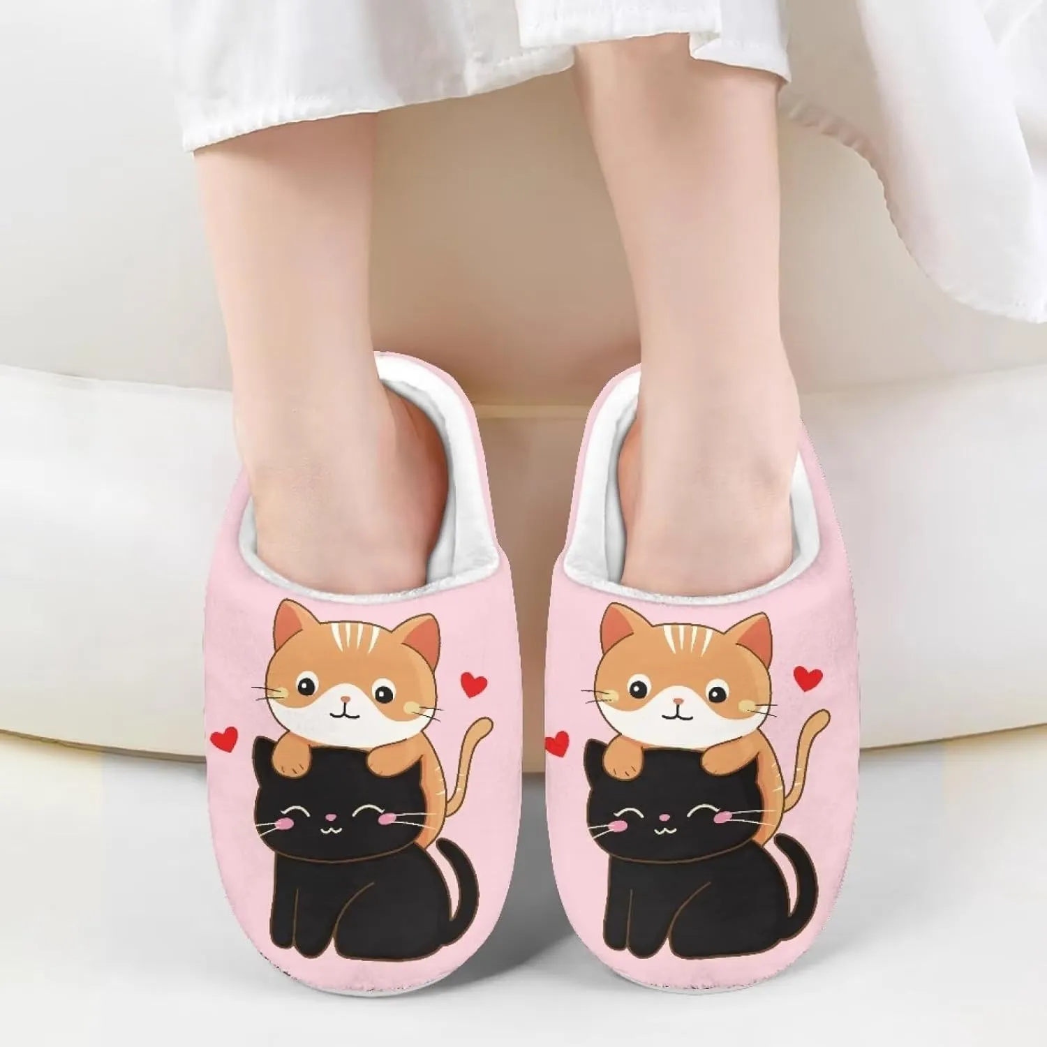 Kids Fuzzy Home Slipper Warm Soft Indoor Bedroom Slippers Winter Comfort Non-Slip Outdoor Slippers for Toddler Boys GirlsLittle kids US 9-15