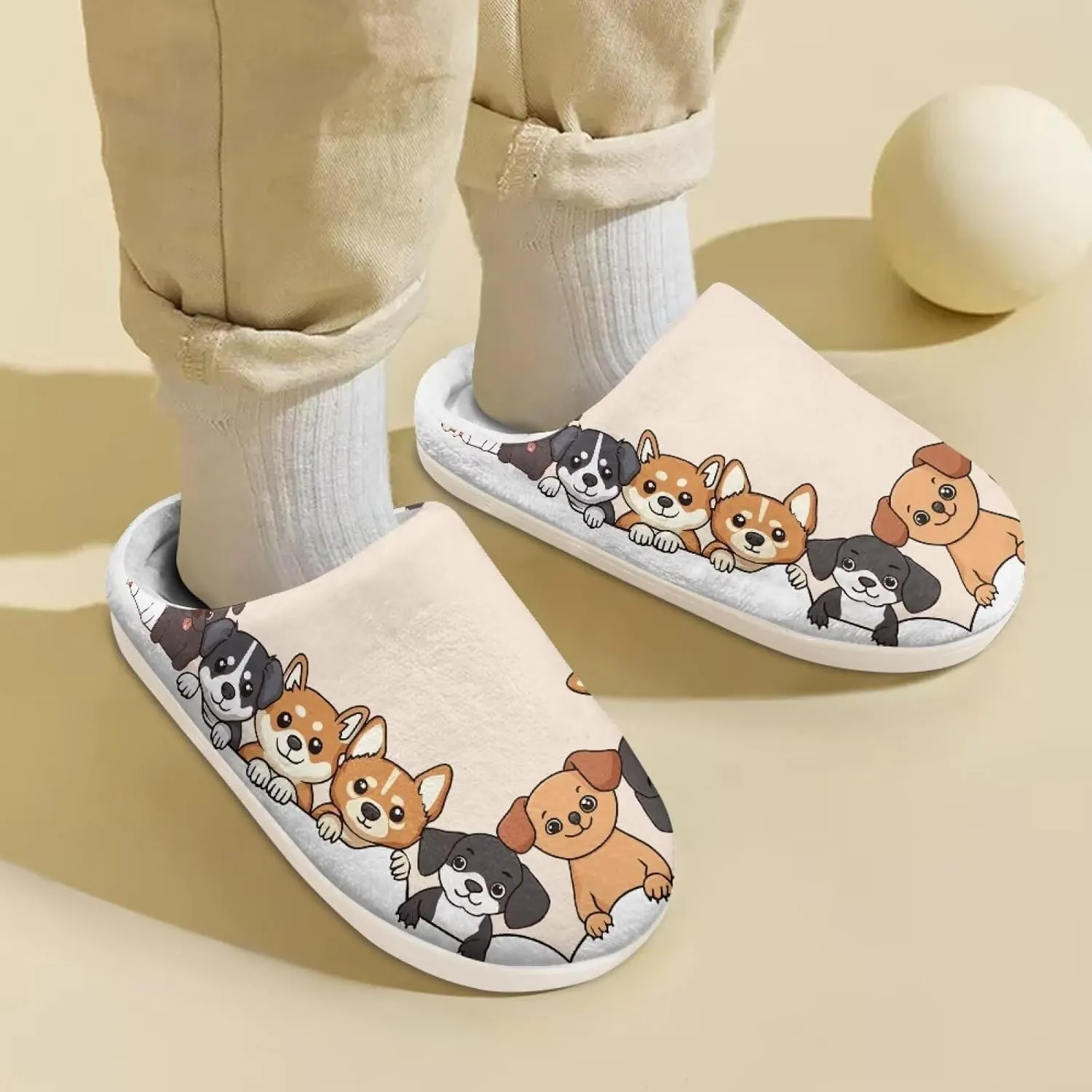 Kids Fuzzy Home Slipper Warm Soft Indoor Bedroom Slippers Winter Comfort Non-Slip Outdoor Slippers for Toddler Boys GirlsLittle kids US 9-15