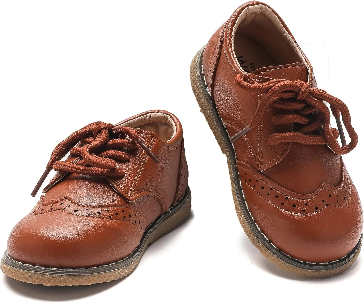 Kids Oxford Shoes Girl’s Boy’s Cute Dress Shoes Lace-Up School Uniform Loafer Flats Shoes