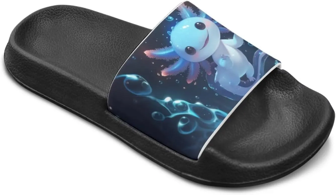 Kids Slides for Girls Shoes Summer Open Toe Slides Sandals Boys Beach Slide Kids Shower Shoes Non-Slip