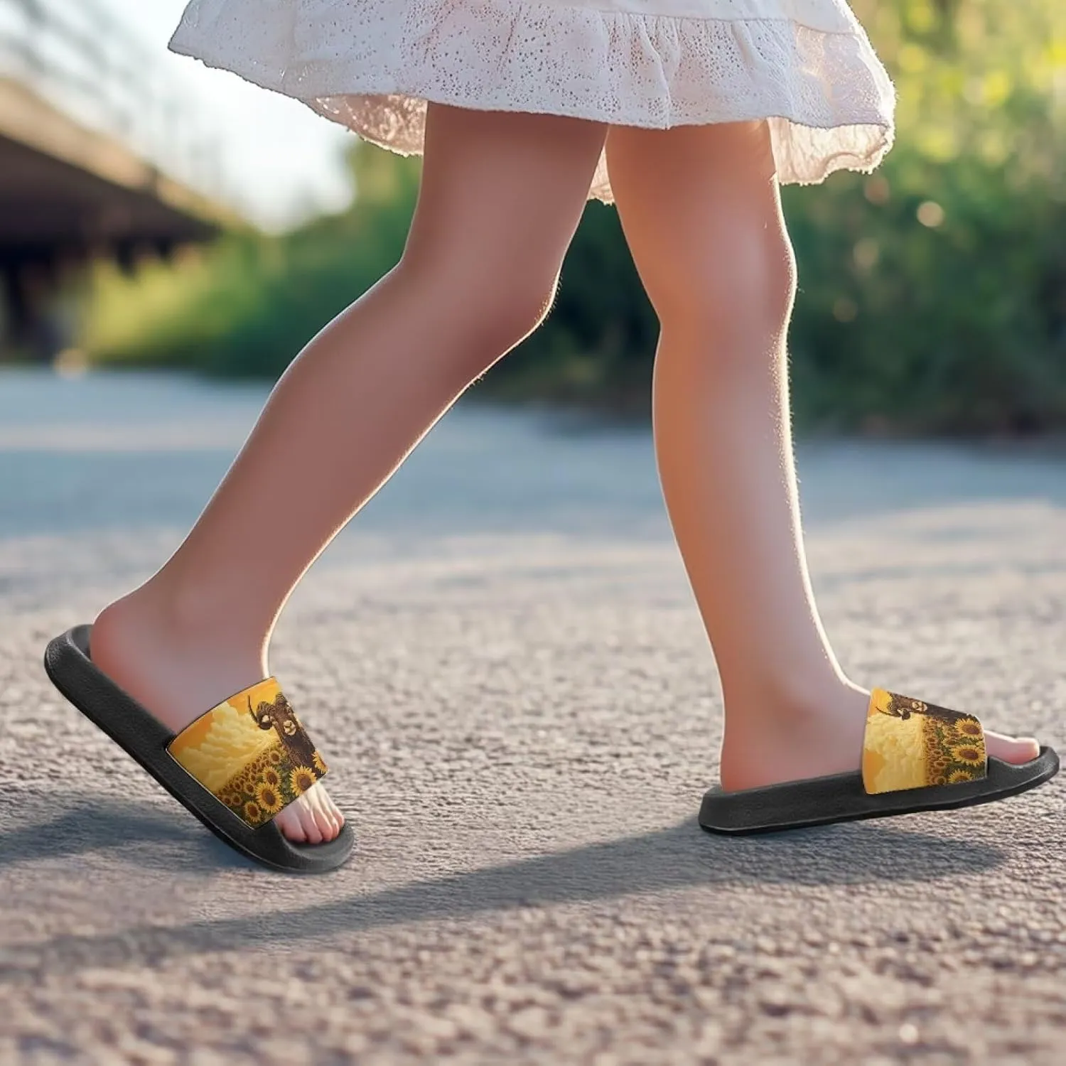 Kids Summer Sandals Cute Cartoon Slides for Girls & Boys Beach Pool House Shoes