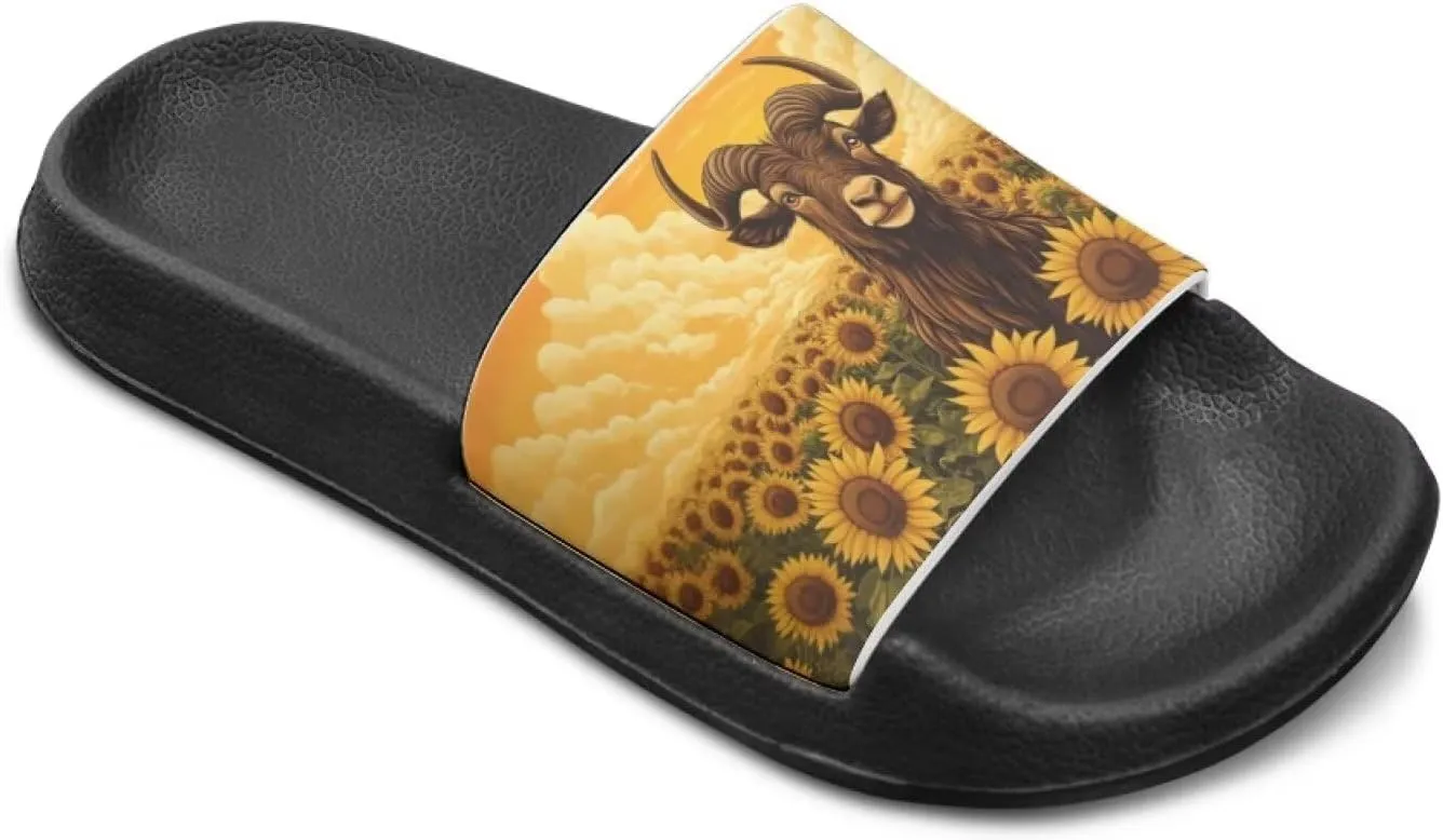 Kids Summer Sandals Cute Cartoon Slides for Girls & Boys Beach Pool House Shoes