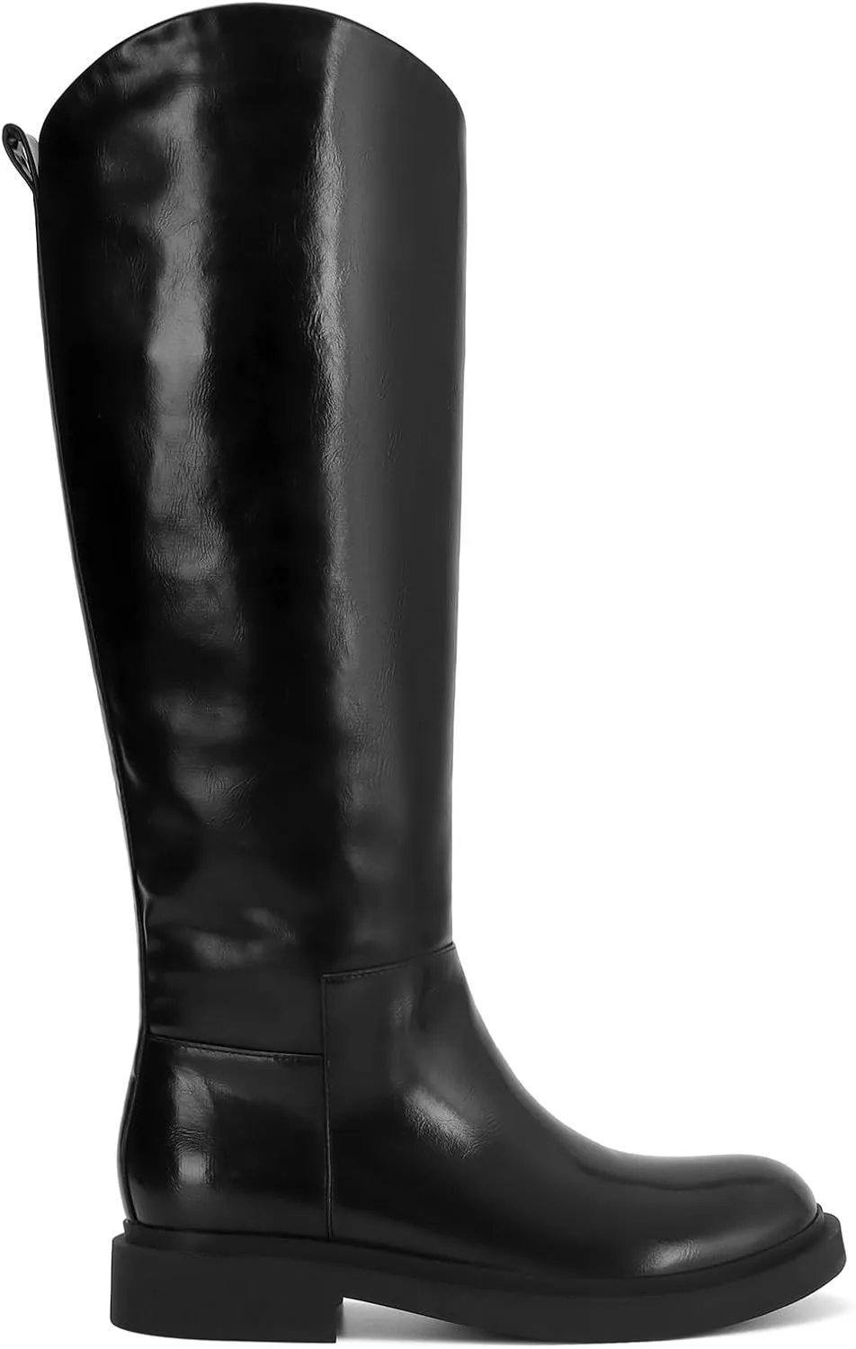 Knee High Leather Boots for Women - Comfortable Riding Boots with Low Heel