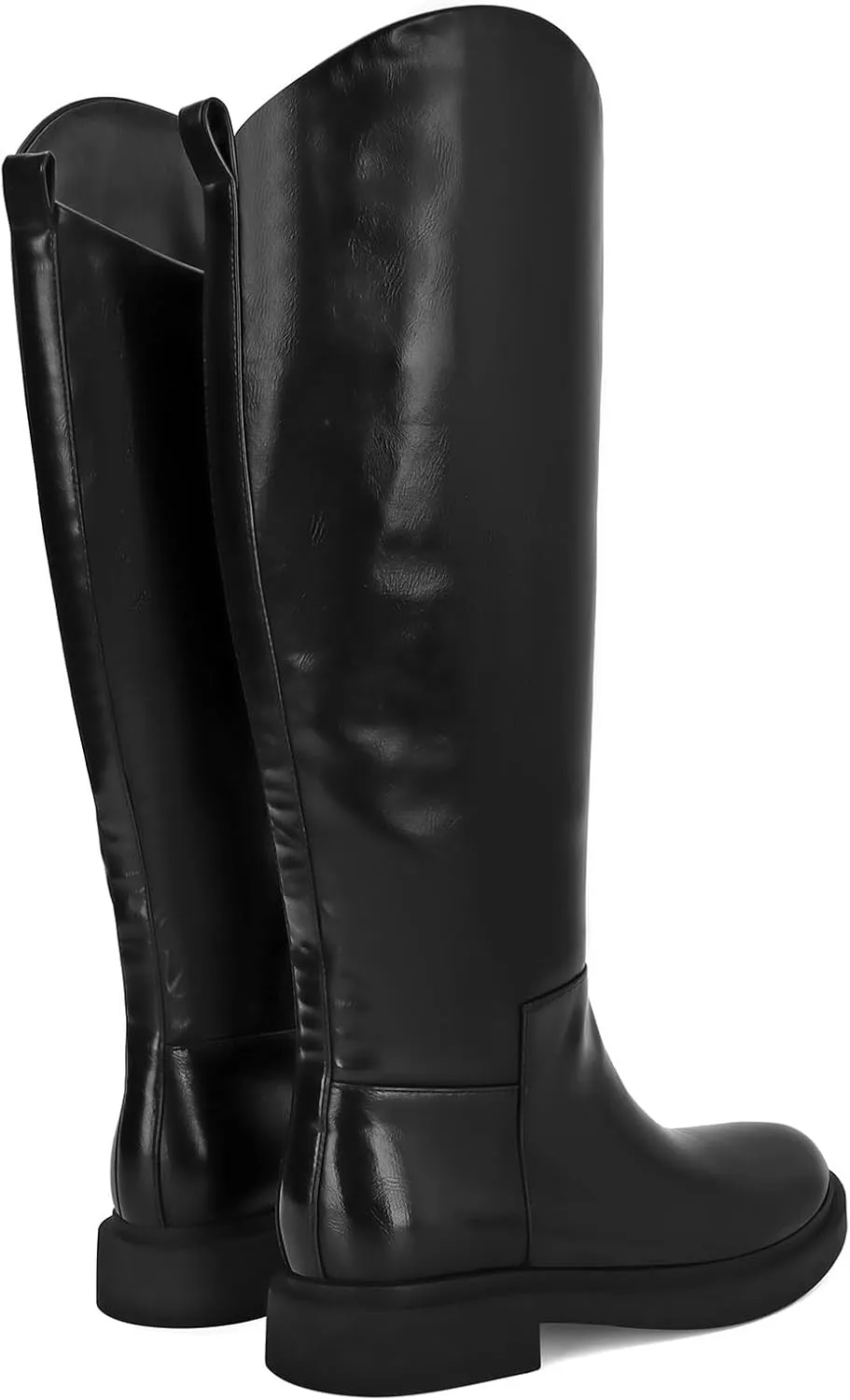 Knee High Leather Boots for Women - Comfortable Riding Boots with Low Heel